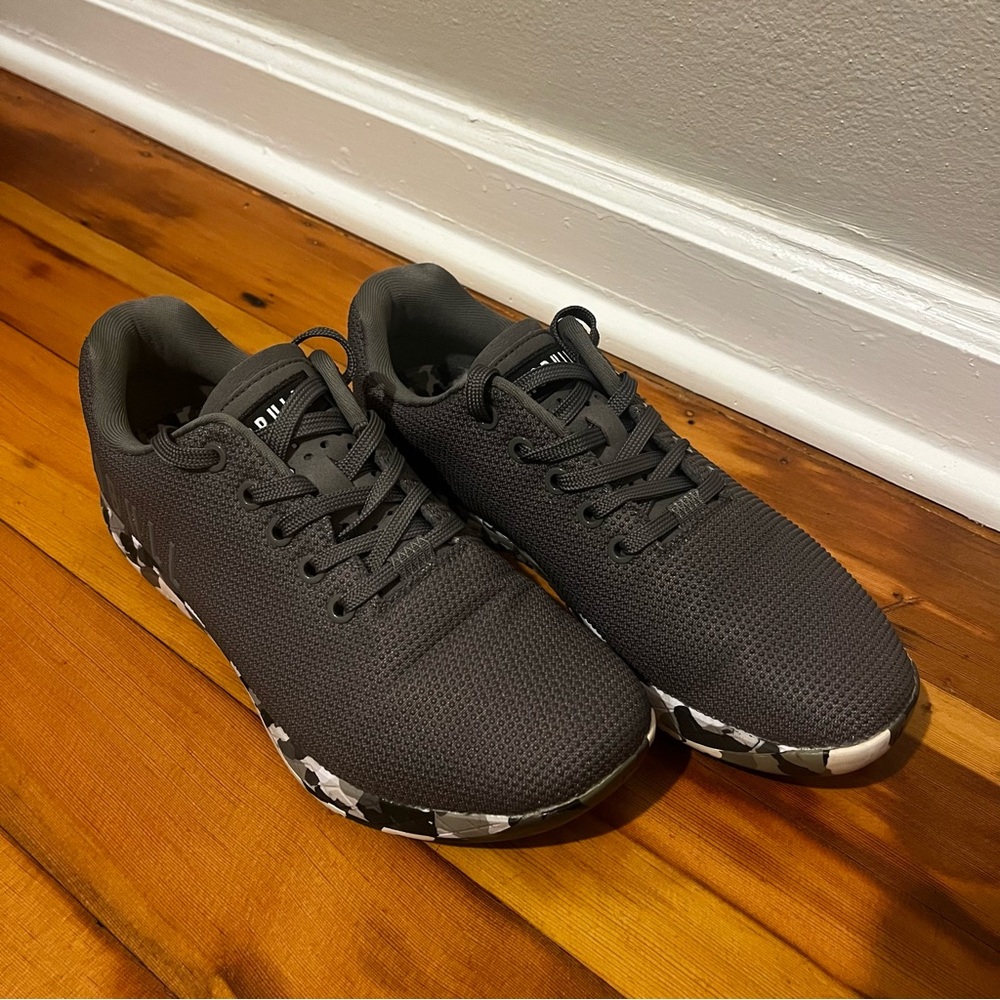 NoBull Outwork Super Fabric Gray/ Black Athletic Trainer, Camo Sole, M- 7.5, W-9 - Picture 3 of 10